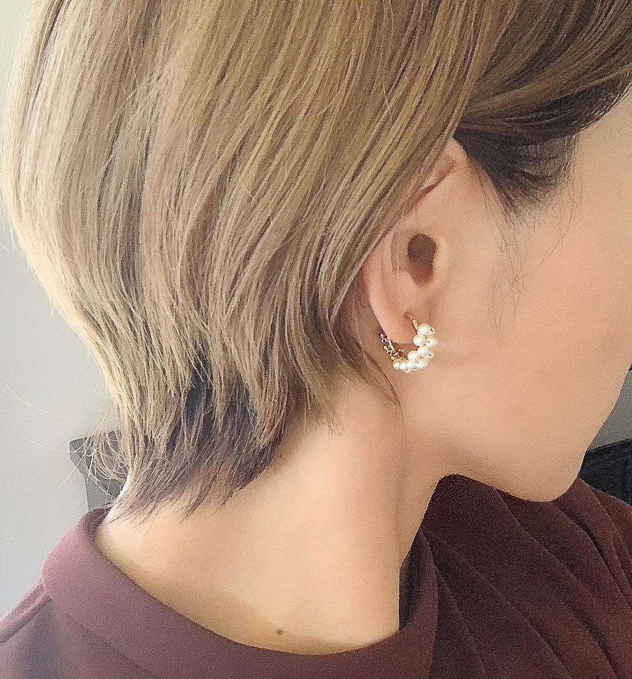 【小振り˖✶】バイカラー˚✧₊⁎パール×ゴールド･:*活躍チタンピアス/イヤリング